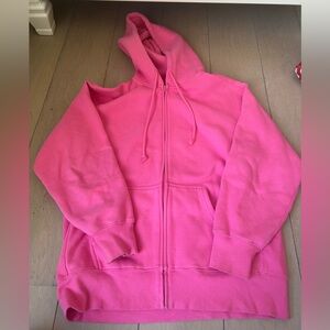 Aritzia tna cozy boyfriend zip hoodie